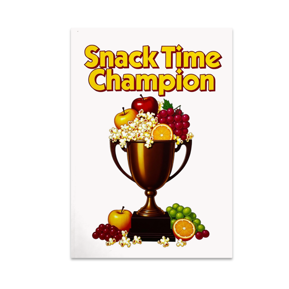Snack Time Champion Trophy Snack Art - Youth Sports Enthusiast - 13x19 Poster Print