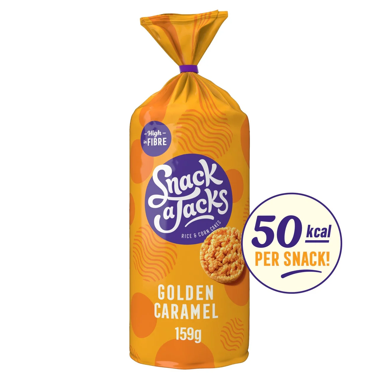 Snack a Jacks Caramel Jumbo Rice Cakes - 159g