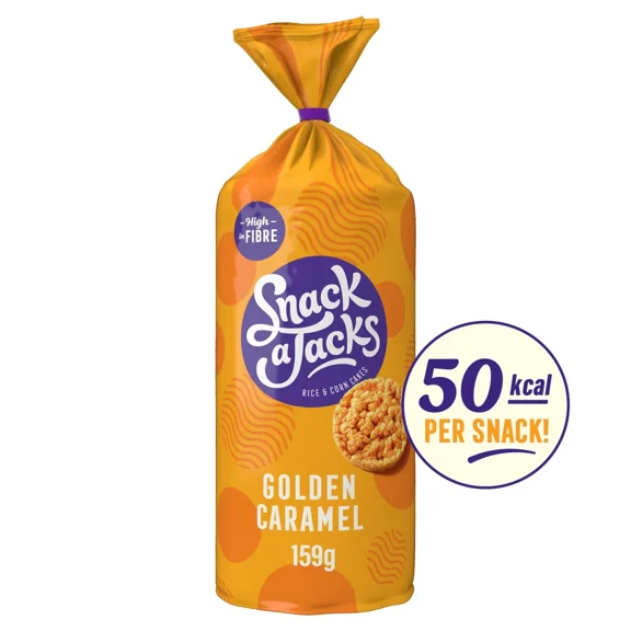 Snack a Jacks Caramel Jumbo Rice Cakes - 159g