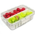 thumbnail image 1 of Snackal Box Fridge Storage:Divided Serving Tray -Snack Organizer Reusable Food Platter Portable Refrigerator Holder, 1 of 7