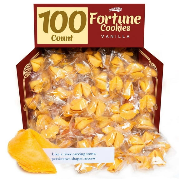 Snackathon Fortune Cookies, Vanilla Flavor, Individually Wrapped (Various Sizes)