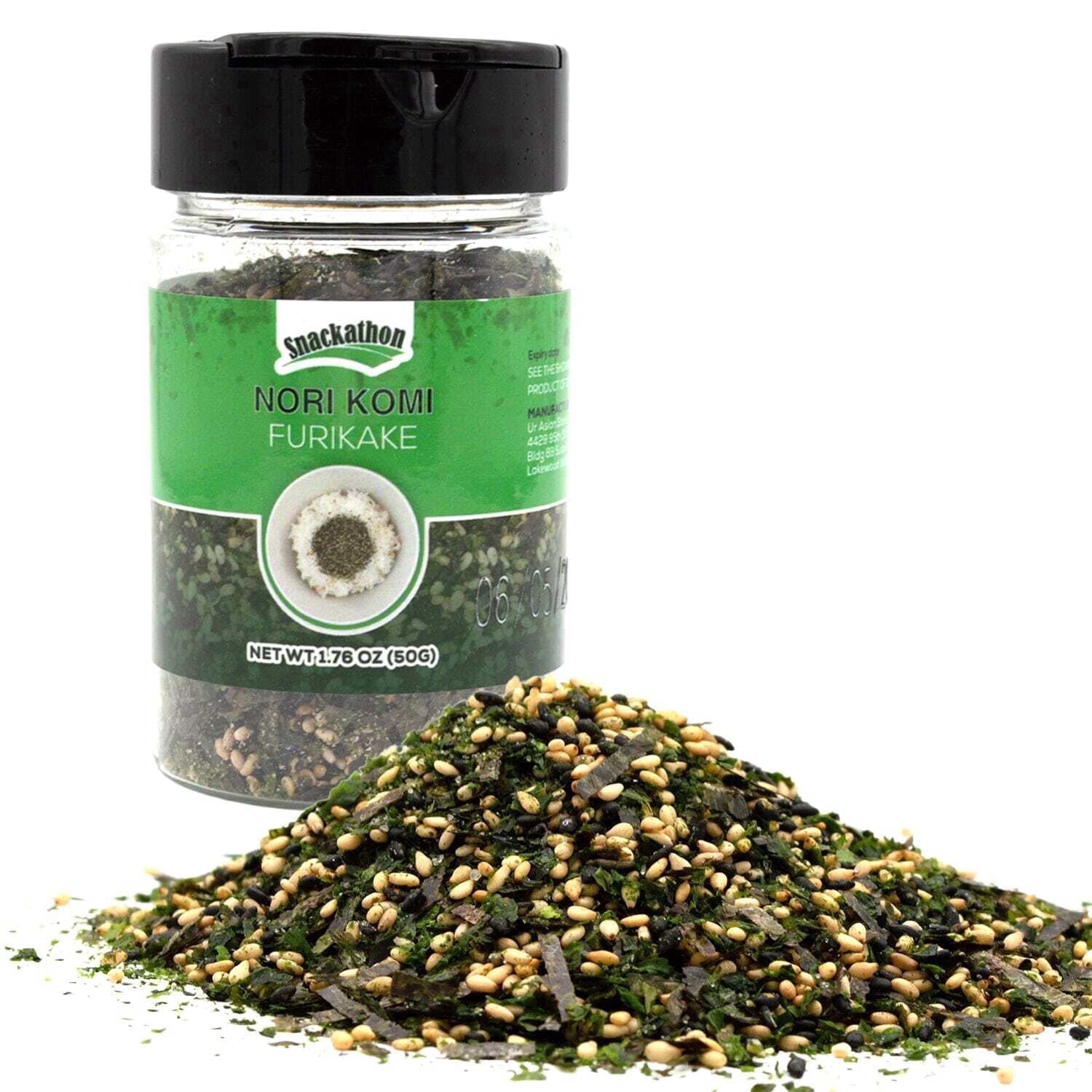 Snackathon Furikake Rice Seasoning, Nori Komi Flavor, Japanese