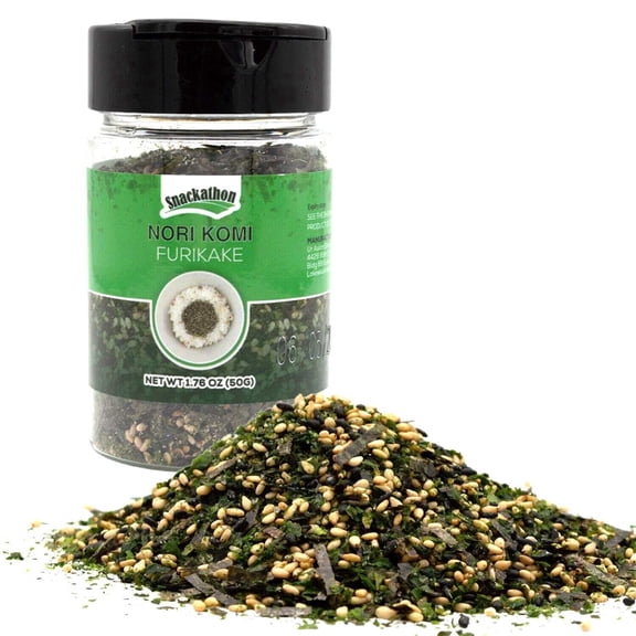 Snackathon Furikake Rice Seasoning, Nori Komi Flavor, Japanese Spices Topper, 1.76 oz
