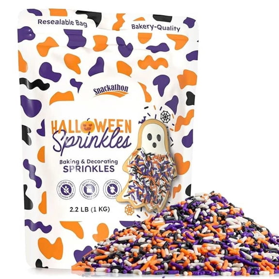Snackathon Halloween Sprinkles for Baking Decorating, 2.2 lb (1 Pack)