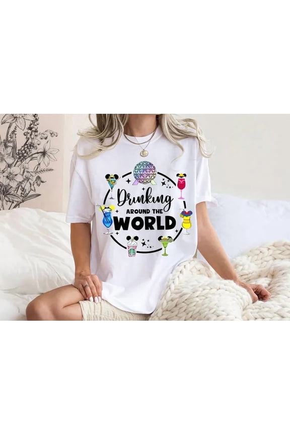 Snacking Around The World Epcot Food Showcase Mickey Disney Family T-shirt