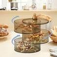 thumbnail image 1 of Snackle Box Container with Lid & Handle | 9.45x7.09 Inch Divided Snack Organizer Tray for Adults | Party, Picnic & Entertaining | Food Safe Plastic | White, Green, Army Green, 1 of 6