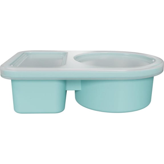 Snackle Box Container, Reusable Snack Containers with Lids, Double Compartment Snack Containers