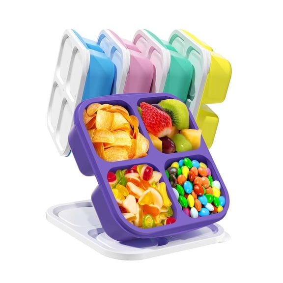 Snackle Box Container, Stackable Meal Prep Containers, Adult Bento Box Snack Containers with Lids