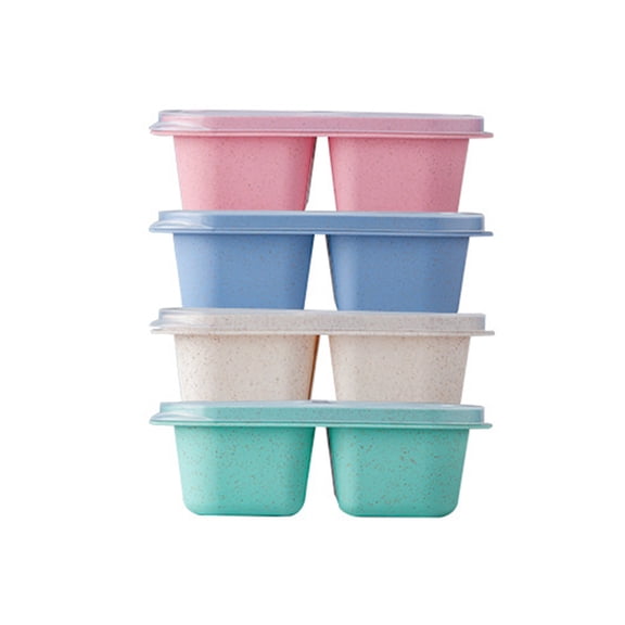 Snackle Box Container, Stackable Meal Prep Containers, Adult Bento Box Snack Containers with Lids