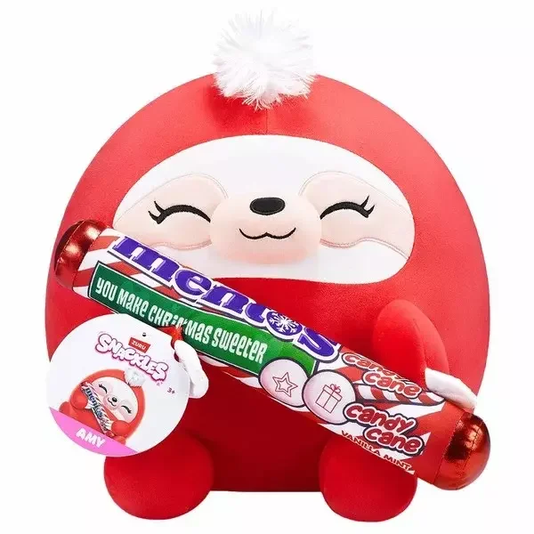 Snackles (Mentos Candy Cane) Sloth Super Sized 14 inch Plush