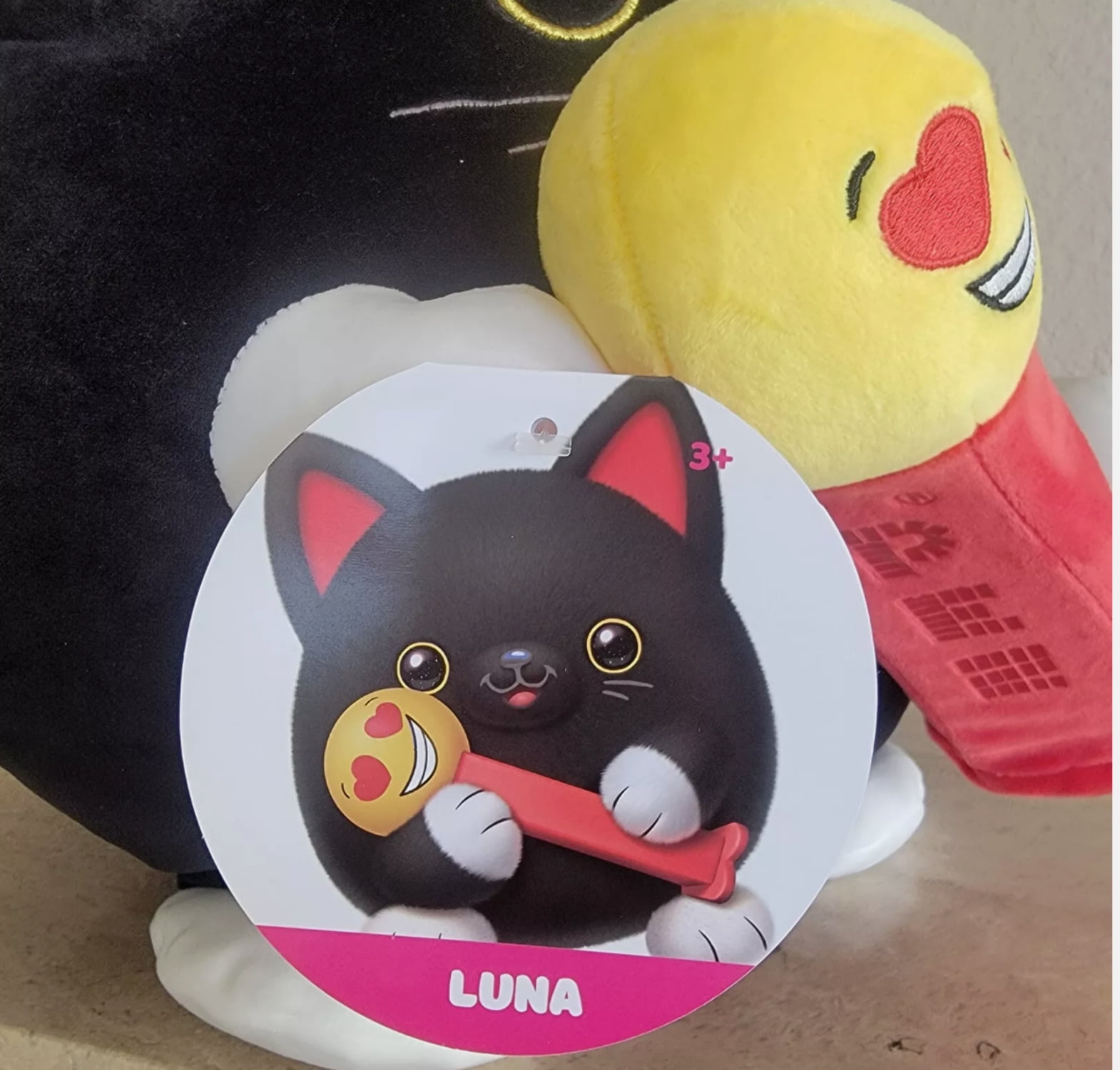 Snackles (Pez) Black Cat Super Sized 14 inch (Luna) Plush by ZURU ...