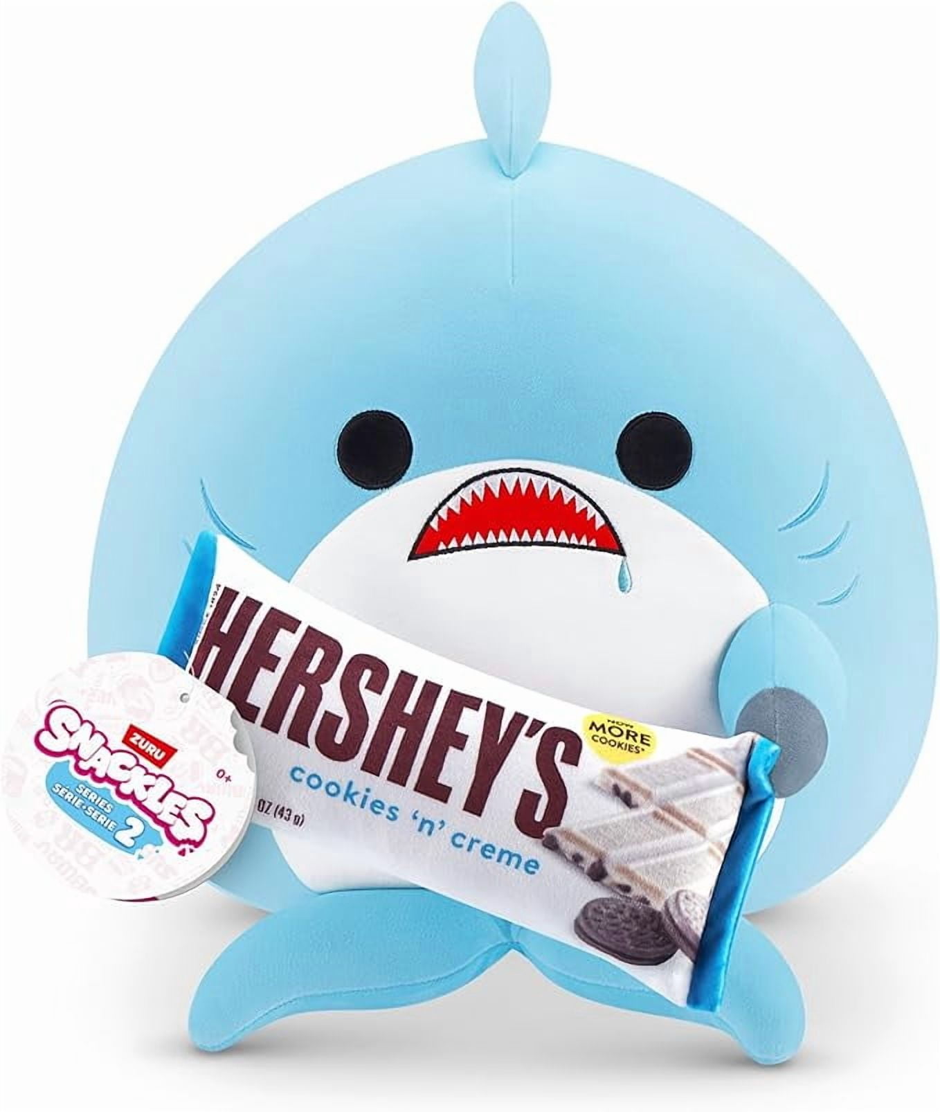 Snackles Series 2 Shark & Hershey (Cookies n Cream) 14 Inch Plush