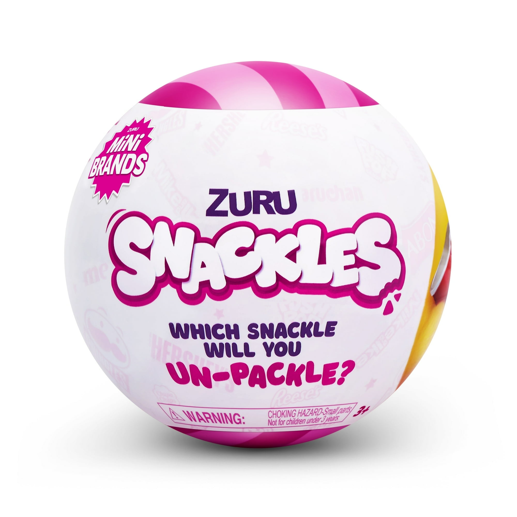 Snackless Snackles Small Size Snackle Plush Toy by ZURU Ages 3 and up (One Pack ...