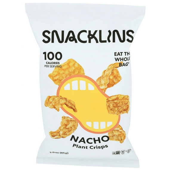 Snacklins Nacho Plant Crisps - 3oz, Pack Of 12