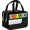 thumbnail image 1 of Snacks Bag for Travel,Happon Snack Bag Pouch,Clear Zipper Pouch, Snacks Bag Pouch,Clear Cosmetic Bag,Makeup Travel Bag for Women, 1 of 5