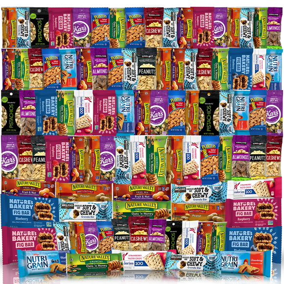 Snacks Gift Variety Basket for Adults (101 Count) Snacks Gift Variety Package Gift Arrangement Perfect for Men, Women, Adults, Military, Office, School, Work, Employee Appreciation - Gift Basket