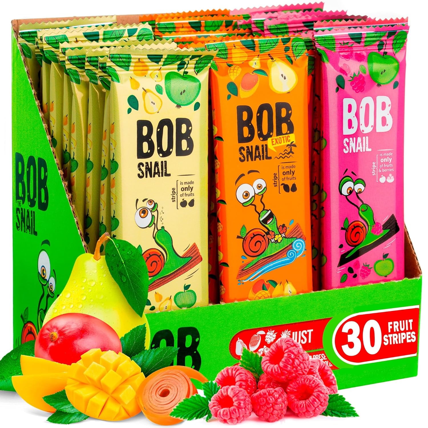 Snacks Variety Pack for Kids Adults 30 Healthy Fruit Snacks