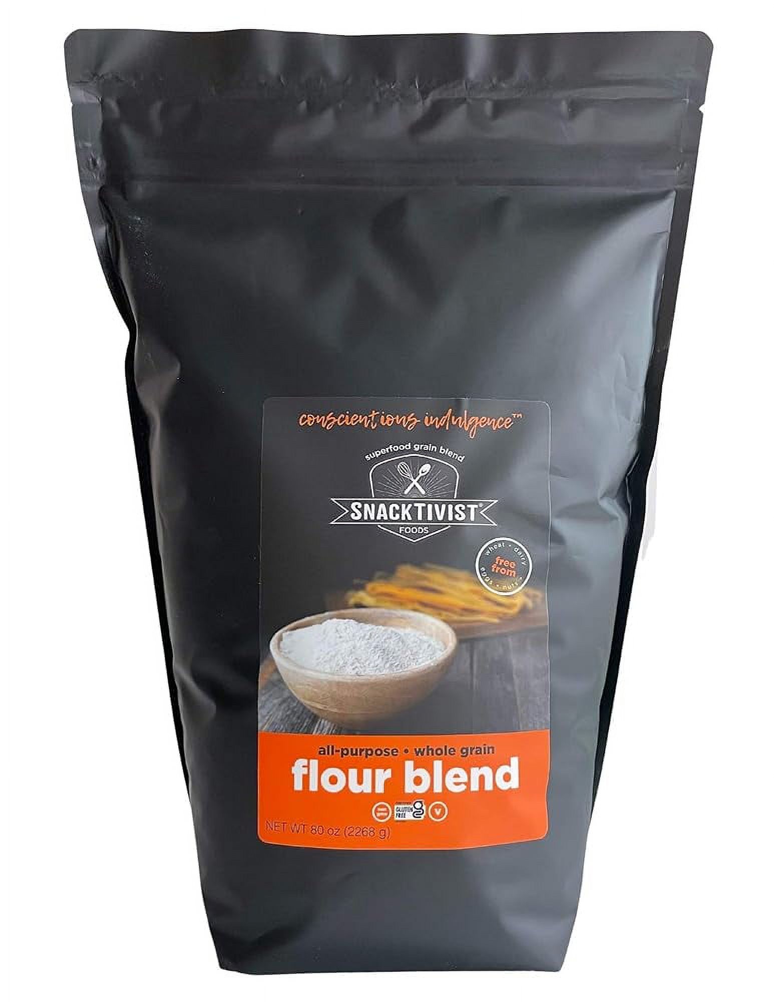 Snacktivist AllPurpose Whole Grain Flour Blend, GlutenFree, Plant