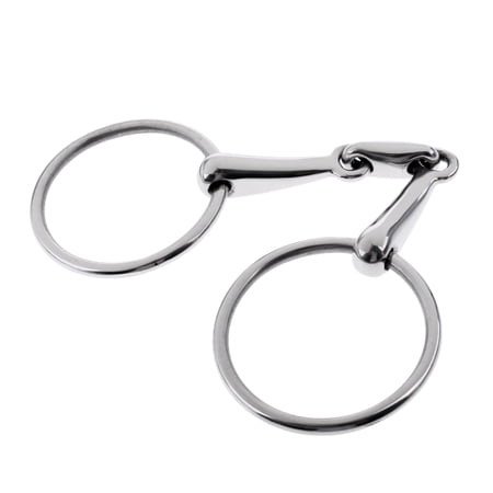 Snaffle , Bit, Double-jointed with Stainless Steel s