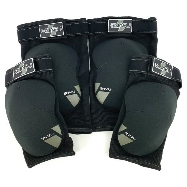 Snafu Multisport Knee and Elbow Pads (Fits Under Pants, Great for