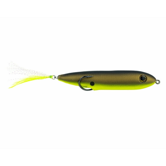 Snag Proof 1/2 oz Zoo Pup, Chartreuse Shad, Top Water Fishing Lure