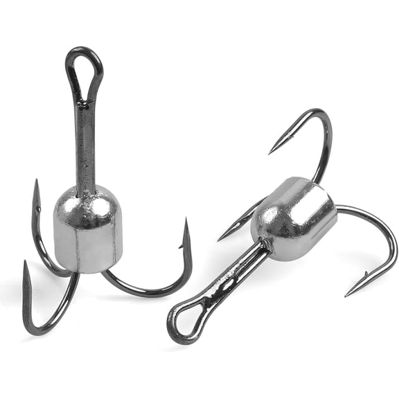 Snagging Hooks Snagging Weighted Treble Hooks,5pcs/8pcs Pack Treble Fishing Hooks 4 Sizes 1oz,1.25oz,1.5oz,2.5oz for Saltwater Freshwater