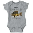 thumbnail image 1 of Snaggle Tooth Crappie Fish Fishing Romper Boys or Girls Infant Baby Brisco Brands 12M, 1 of 6