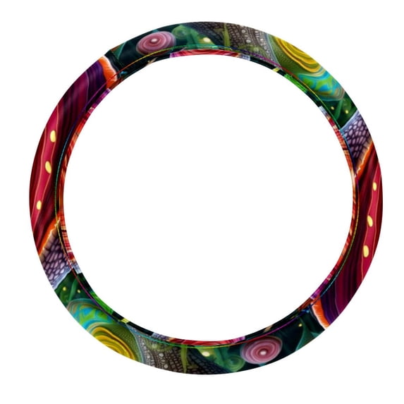 Snail 14.5 Inch Printing PVC Leather Auto Accessories Car Wheel Cover, Steering Wheel Cover, Steering Wheel Covers