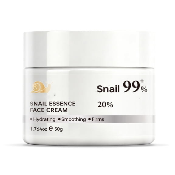 Snail 99%+ Essence Face Cream Infused with Snail Secretion, Gentle Formula Helps Hydrate, Smooth and Firm Skin, Ideal for Daily Facial Skincare