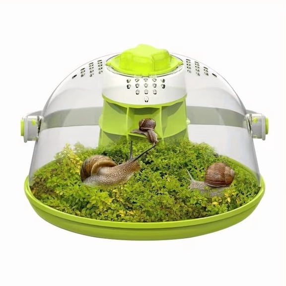 Transparent Snail Breeding Terrarium Habitat for Reptiles & Invertebrates