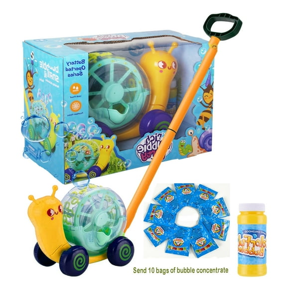 Snail Bubble Toy for Kids,Automatic Bubble Blower Maker Machine Toddler Toys ,Sports & Outdoor Party Play Toddler Toys for Ages 3 Years+,Christmas Birthday Gifts for Boys GirlsYellow