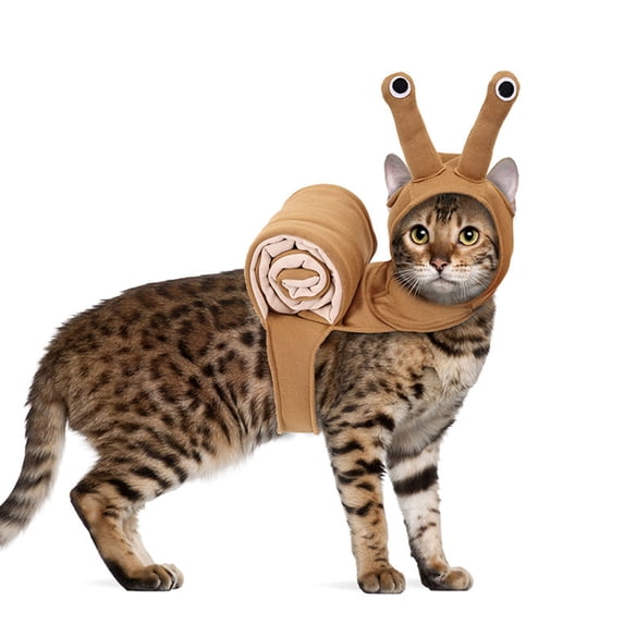 Snail Cosplay Costume for Small Cats and Dogs, Party Outfit for Halloween and Christmas Celebration
