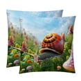 thumbnail image 1 of Snail Covers with Unique Patterns, Set of 2 Decorative Throw Pillow Inserts for Sofa Bed Couch, 16x16/18x18/20x20 Inches, Ideal for Home Decor and Gifting, 1 of 6