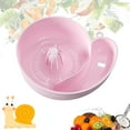 thumbnail image 1 of Snail Drain Basket, Snail Automatic Cleaning Basket, 3d Printed Automatic Fruit Washing Bowl, Rotating Fruit Vegetable Washing Bowl with Strainer, Kitchen Gadgets (Pink*2), 1 of 9