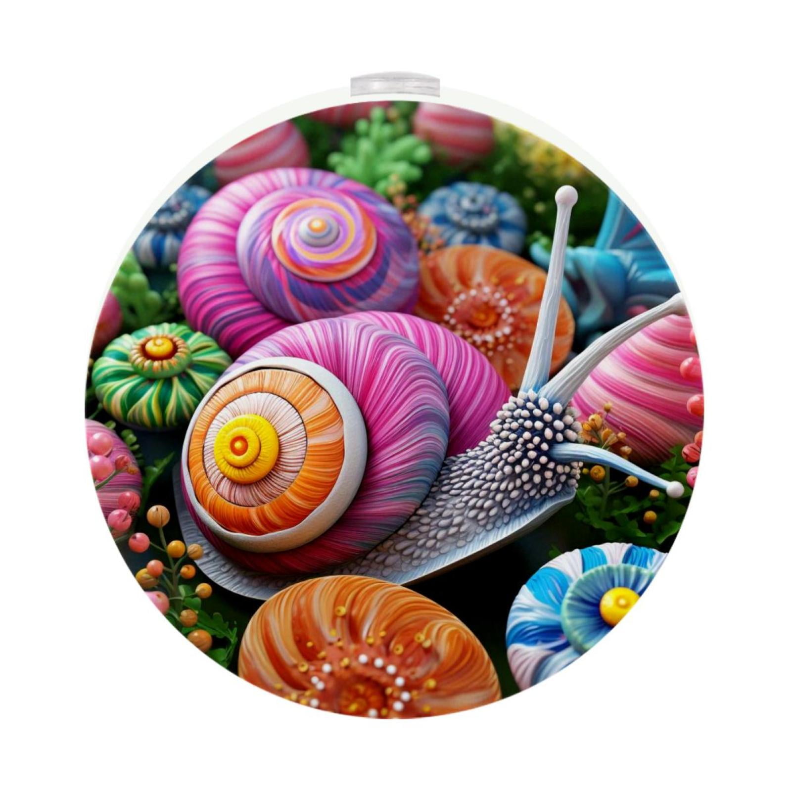 Snail LED Round Night Light (2PCS) – Energy Efficient Plug-in Lamp with ...