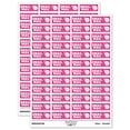 thumbnail image 1 of Snail Mail Teacher Student School Sticker Set - Hot Pink - Matte Finish - 1.25" Mini, 1 of 7
