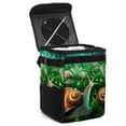 thumbnail image 1 of Snail Mini Trash Can for Car: Foldable, Leak-Proof with Lid, Hanging Storage Bag - Car Trash Bin, 1 of 6