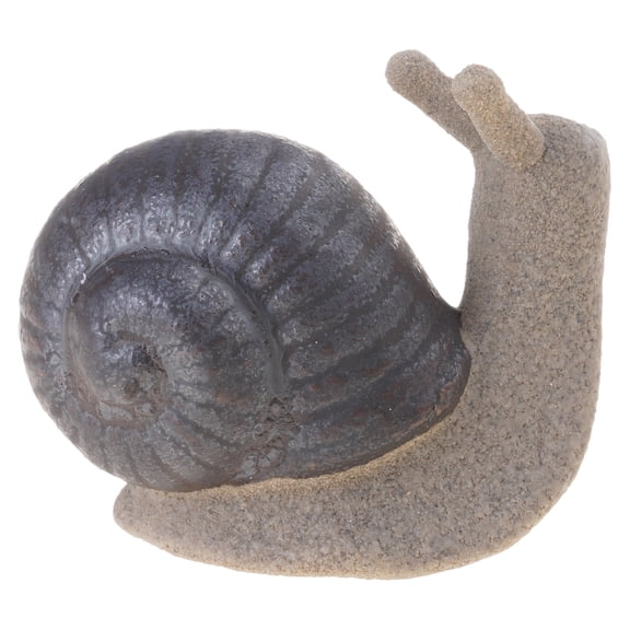 Snail Miniature Figurine Model Coarse Pottery Ceramics Snail Statue Ornament for Fairys Garden Landscape Decoration