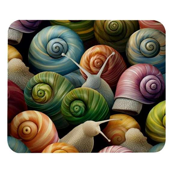 Snail Mouse Pad , Soft Cute Computer Mouse Mat with Rubber Base, Easy to Slide, Personalized Design, Portable