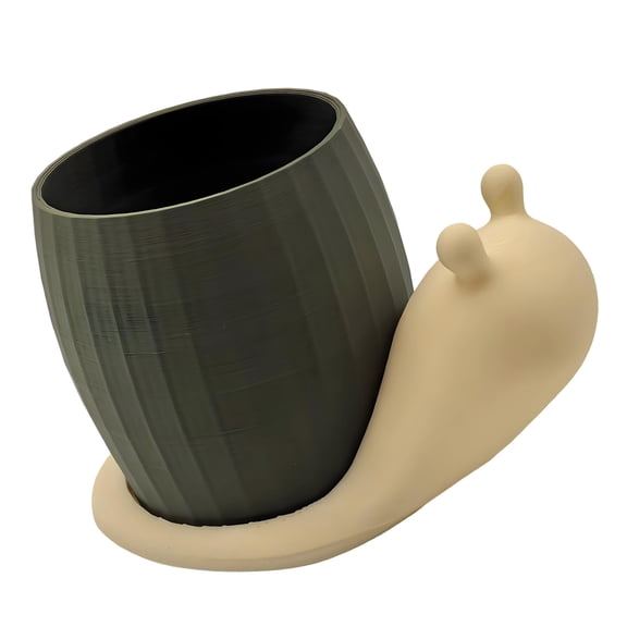 Snail Plant Container Flowerpot Garden Container Plastic Fleshy Plant Holder for Home Desk Ornament