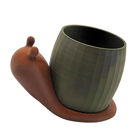 Snail Plant Container Flowerpot Garden Container Plastic Fleshy Plant Holder for Home Desk Ornament