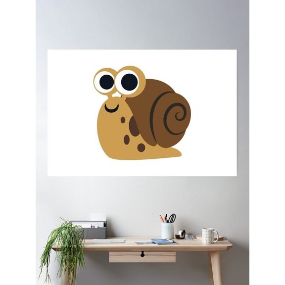 Snail Poster Wall Art, Modern Wall Decor For Living Room Bedroom, 8x12 UNFRAMED