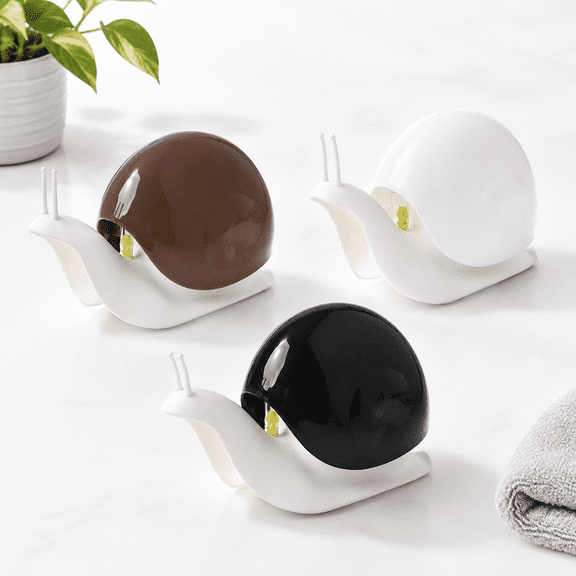 Snail Shape Plastic Soap & Lotion Dispenser, 4 Ounce Capacity, 3 Available Colors