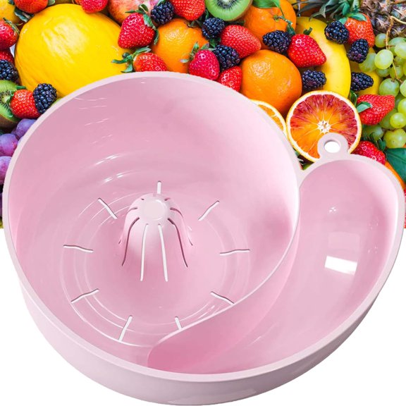 Snail-Shaped Fruit & Vegetable Washing Basket – Automatic Rotating Drainer with Strainer, Portable Kitchen Sink Colander for Washing Berries, Salad, Greens – Dishwasher Safe & BPA-Free