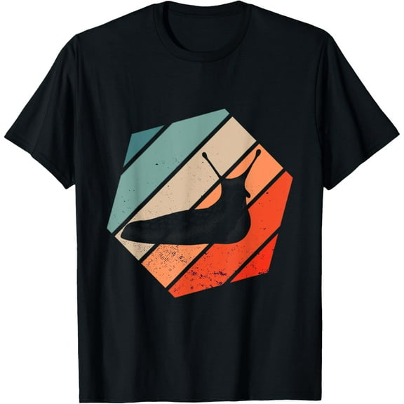Snail Shell Hexa Retro Snail Mollusk Gastropods Snails Lover T-Shirt