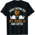 thumbnail image 1 of Snail Shirt Funny Coffee Lover Snails Quote Snail Lover T-Shirt, 1 of 4