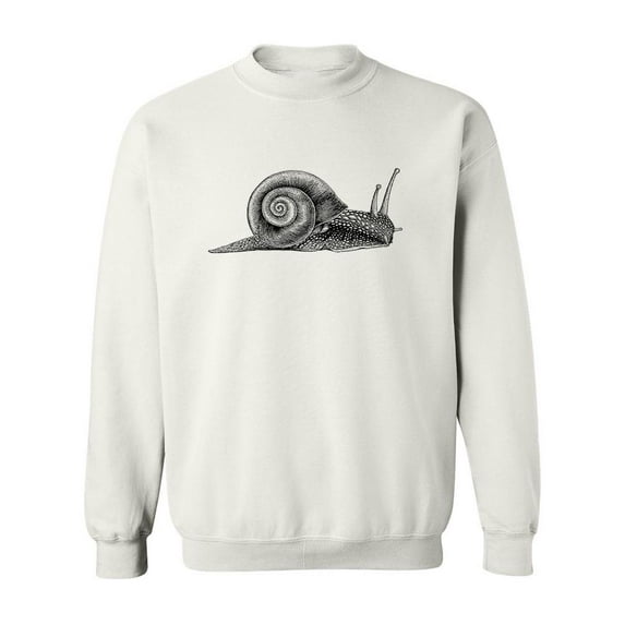 Snail Sketch Sweatshirt Men -Image by Shutterstock, Male XX-Large
