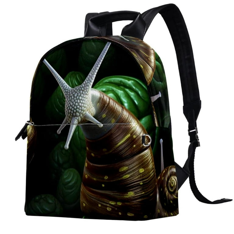 Snail Stylish Leather Adult Backpack with Adjustable Shoulder Straps Large Capacity Lightweight Walmart
