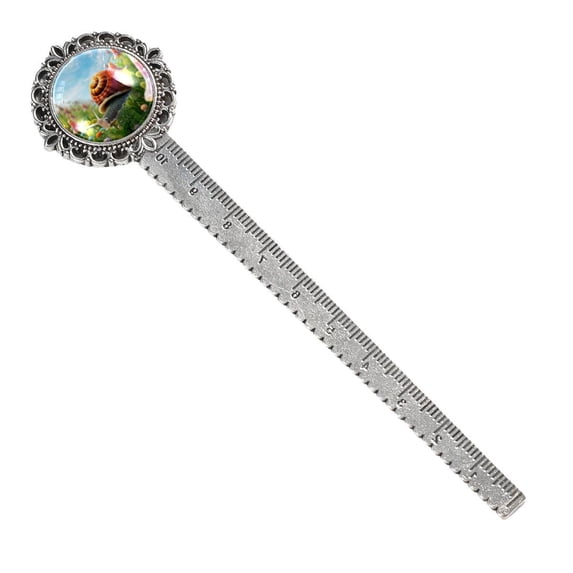 Snail Vintage Silver Lace-Edged Bookmark: a Gift for Readers and Book Lovers