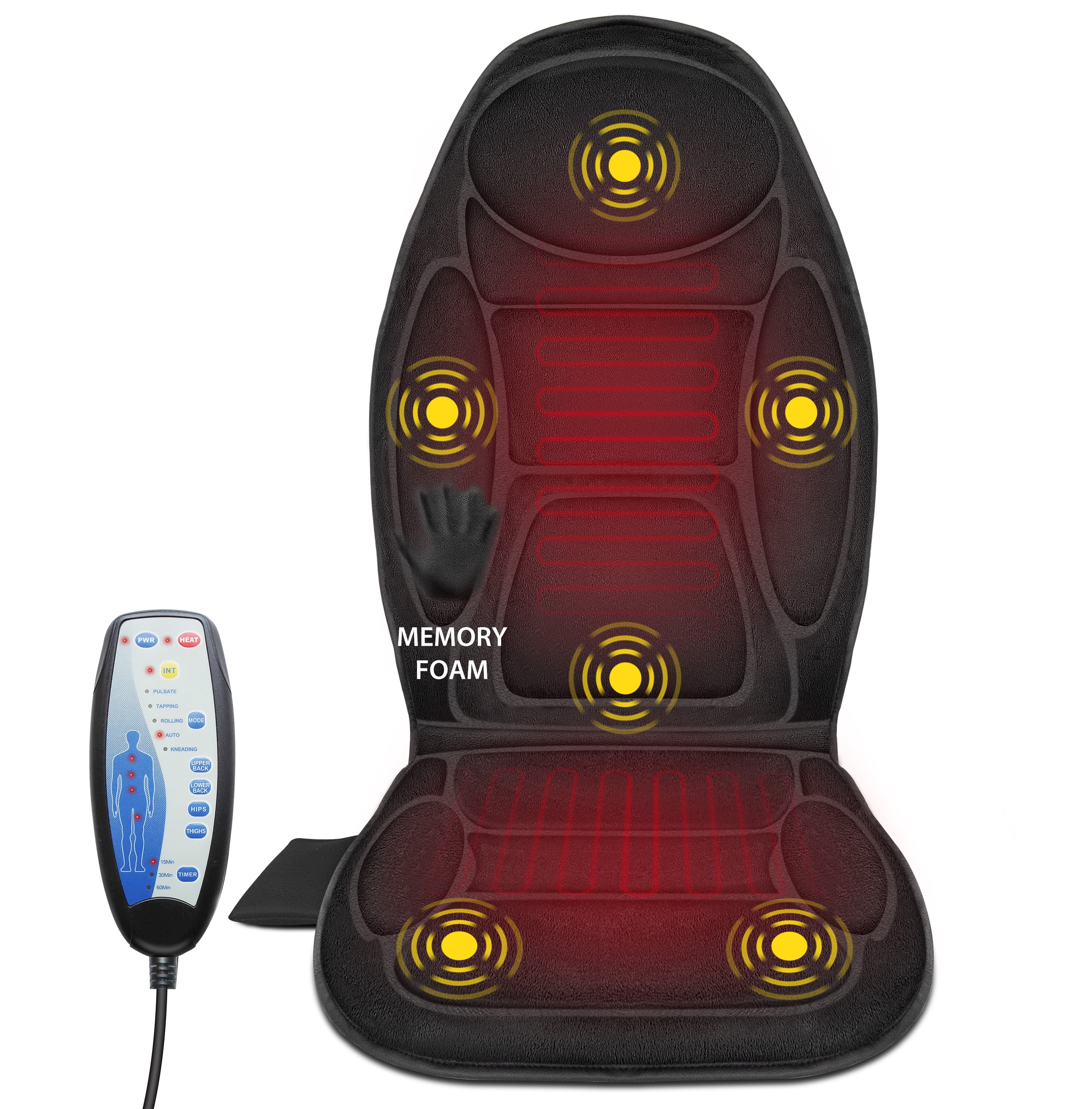 Massage Seat Cushion with Memory Foam  Buy our Snailax Vibration Massage  Seat Cushion at Snailax